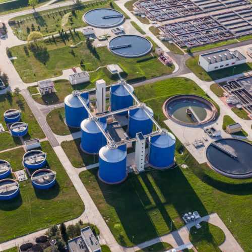 Aerial,View,Of,Sewage,Treatment,Plant,In,Wroclaw,City,In Aerial,View,Of,Sewage,Treatment,Plant,In,Wroclaw,City,In